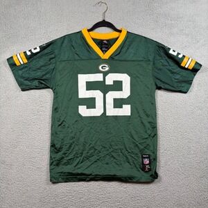 Reebok Green Bay Packers Clay Matthews 52 Jersey Youth XL 18-20 Green NFL Mesh